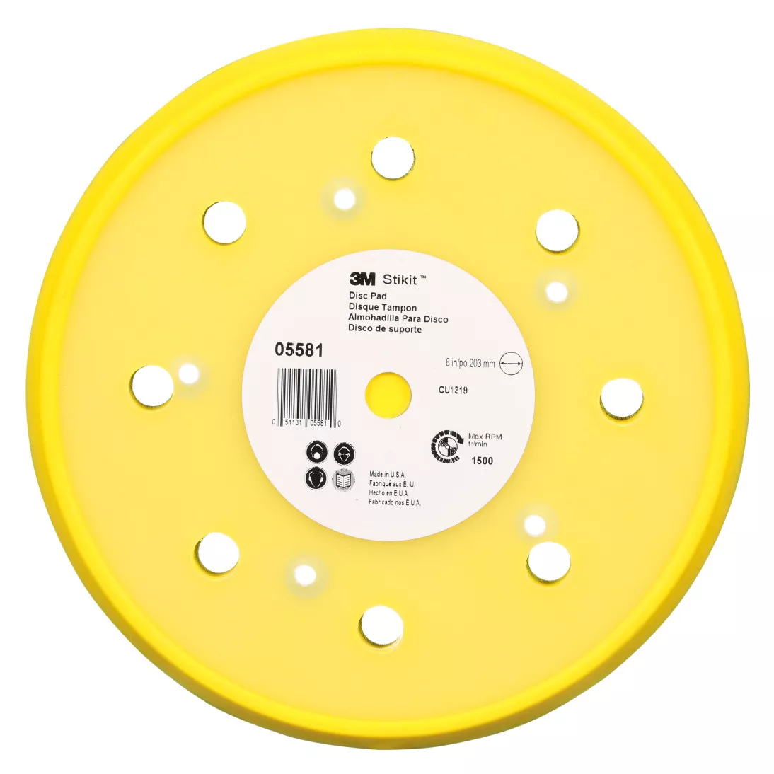 3M™ Stikit™ Disc Pad Dust Free, 05581, 8 in, 1 per case