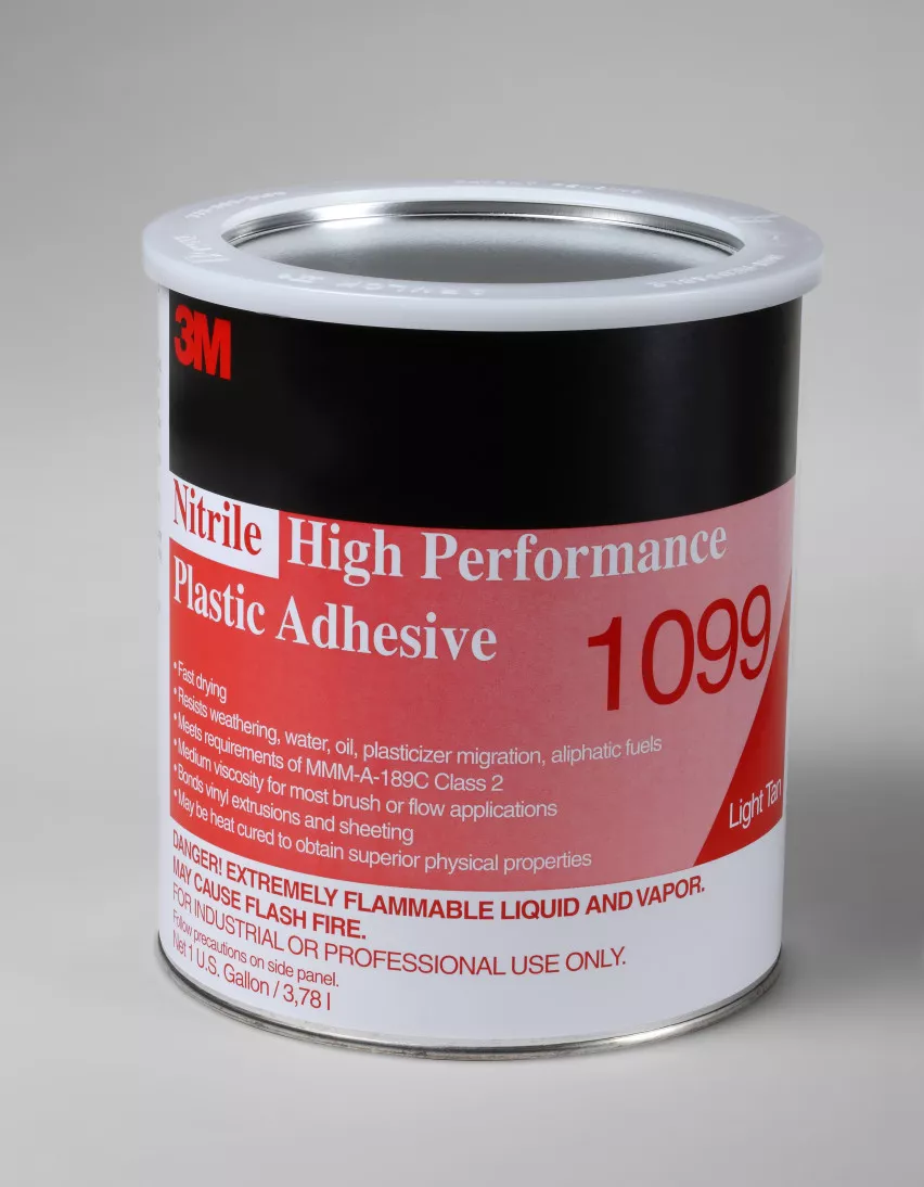 3M™ Nitrile High Performance Plastic Adhesive 1099, Tan, 1 Gallon, 4
Can/Case