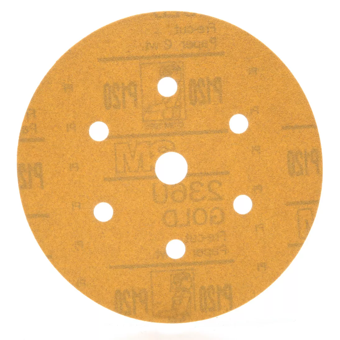 3M™ Hookit™ Gold Disc Dust Free 236U, 01081, 6 in, P120, 100 discs per
carton, 4 cartons per case