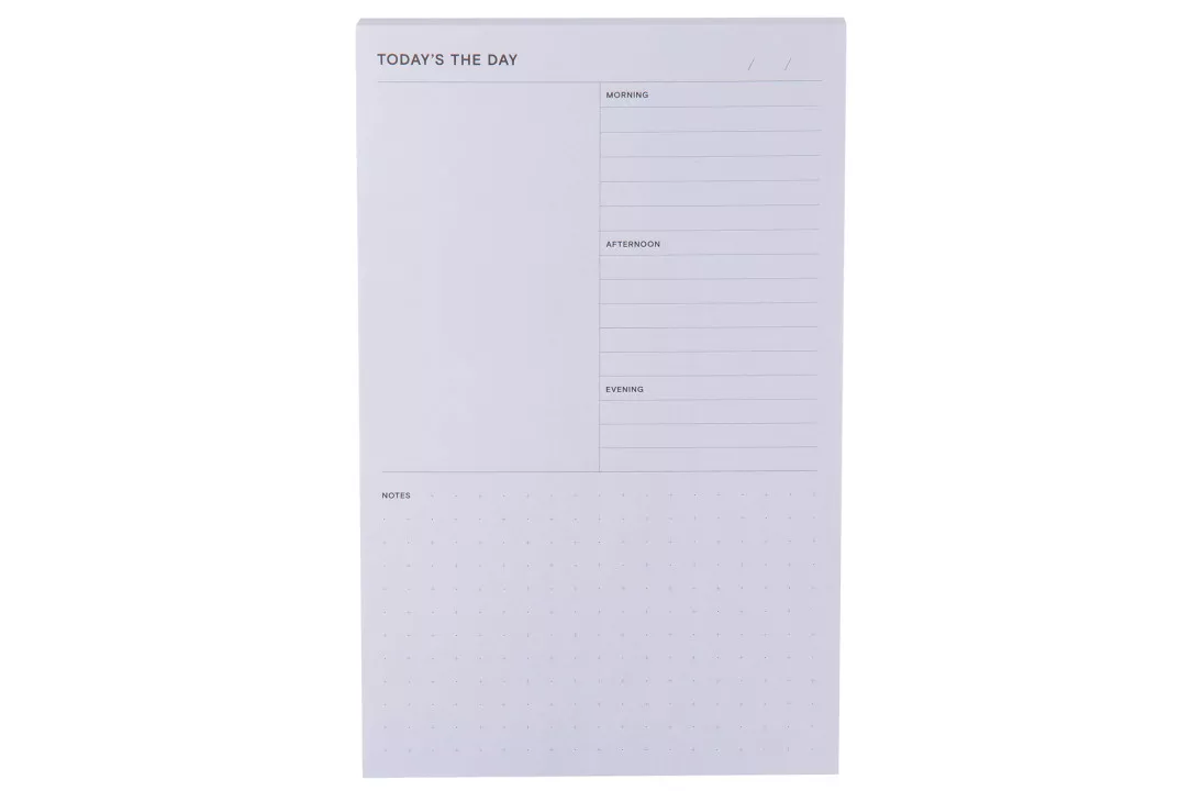 Post-it® Printed Notes NTD-58-GRY, 4.9 in x 7.7 in (124 mm x 195 mm)