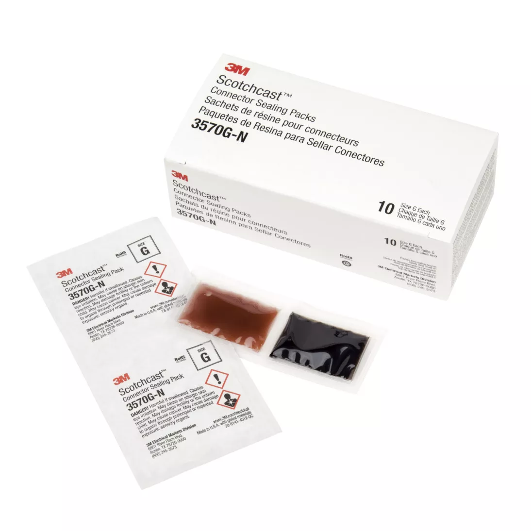 3M™ Scotchcast™ Connector Sealing Pack 3570G-N, 100/Case