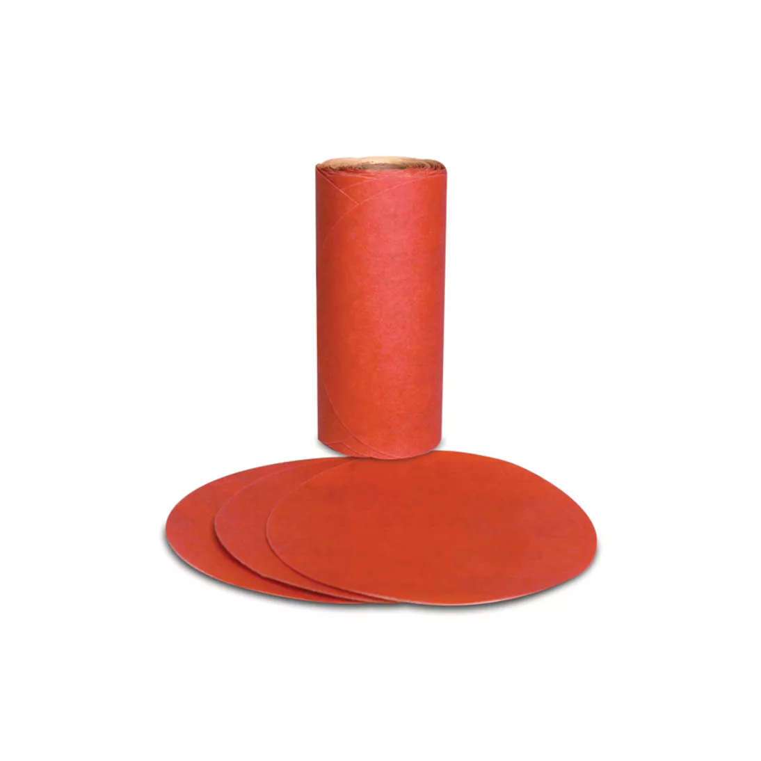 3M™ Red Abrasive PSA Disc, 01603, 5 in, P320, 100 discs per roll, 6
rolls per case
