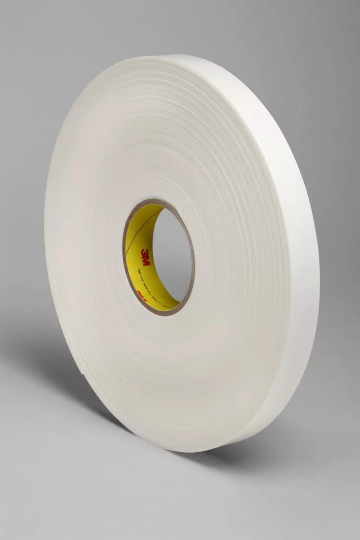 3M™ Double Coated Polyethylene Foam Tape 4466, White, 2 in x 36 yd, 62
mil, 6 rolls per case
