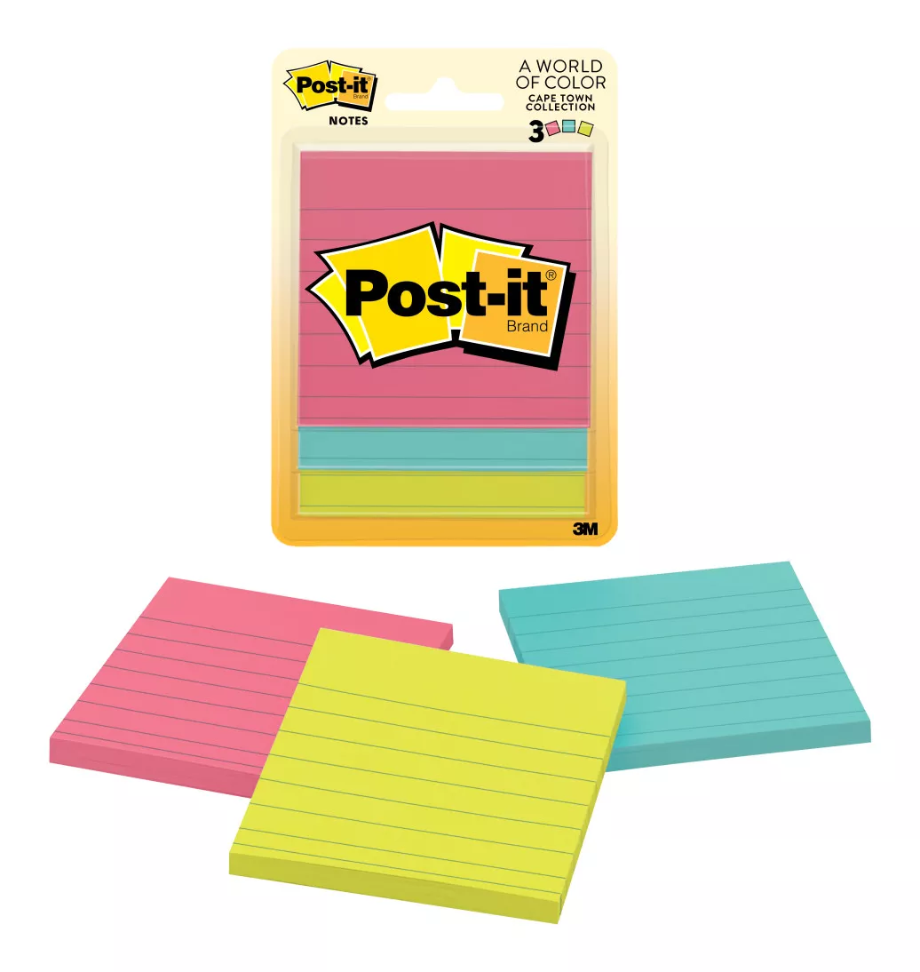 Post-it® Notes, 6301-17, 3 in x 3 in (76 mm x 76 mm), 3 pack of 50
sheets