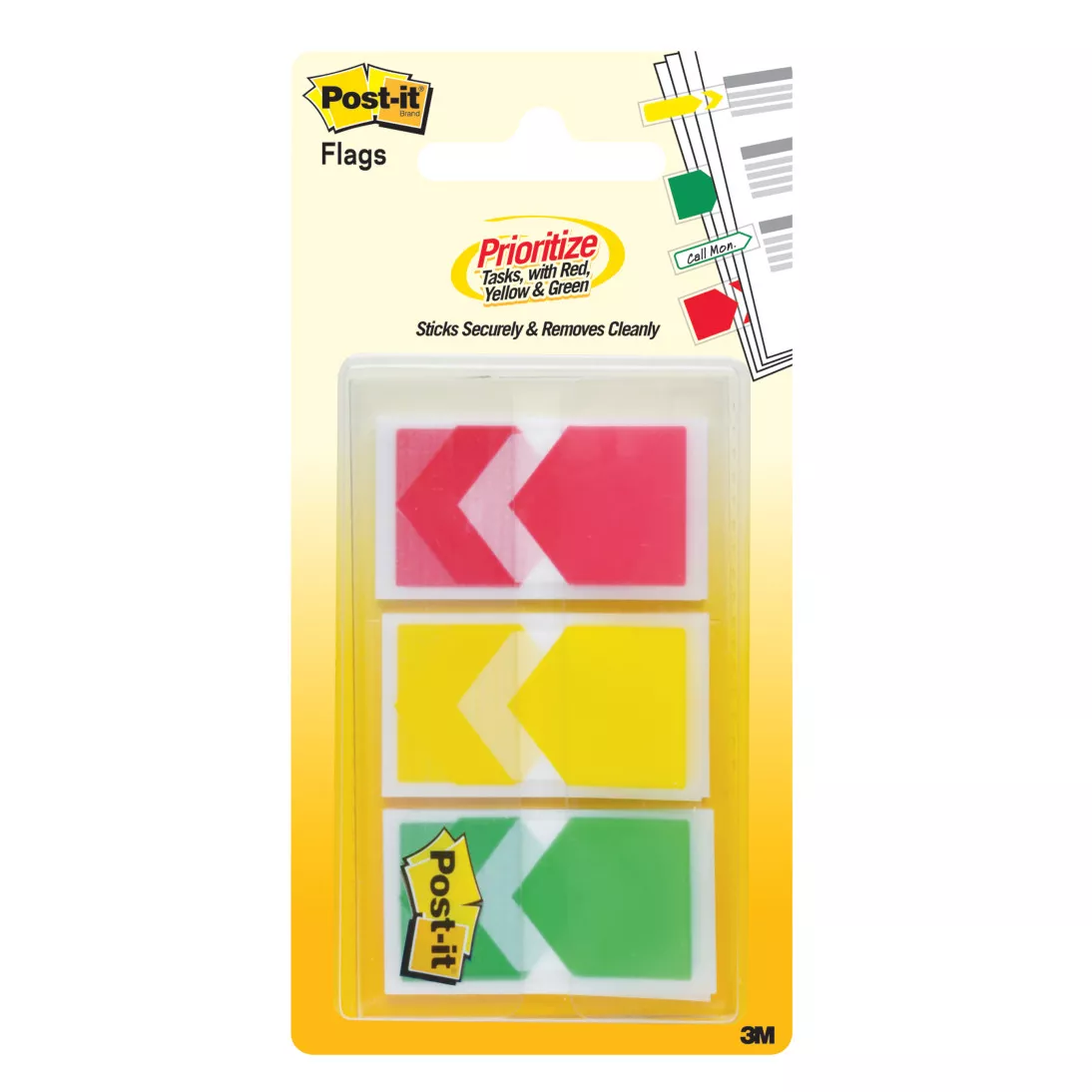 Post-it® Prioritization Flags 682-ARR-RYG, .94 in. x 1.7 in. (24 mm x
43.2 mm)