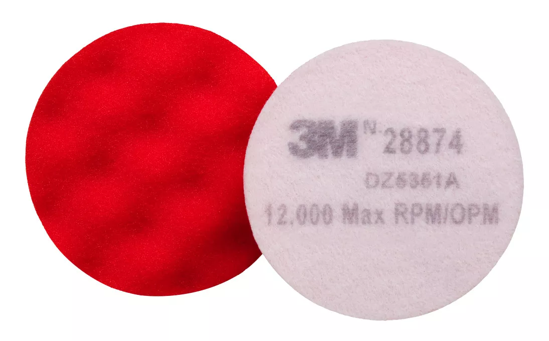 3M™ Finesse-it™ Buffing Pad 28874, 3-1/4 in, Red Foam, 10 per inner 50
per case