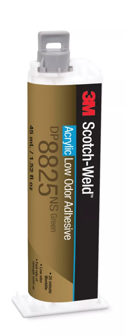 3M™ Scotch-Weld™ Low Odor Acrylic Adhesive DP8825NS, Green, 45 mL
Duo-Pak, 12/case