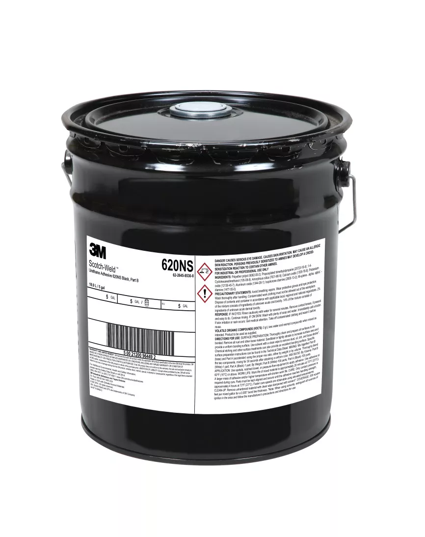 3M™ Scotch-Weld™ Urethane Adhesive 620NS, Black, Part B, 5 Gallon Drum
(Pail)