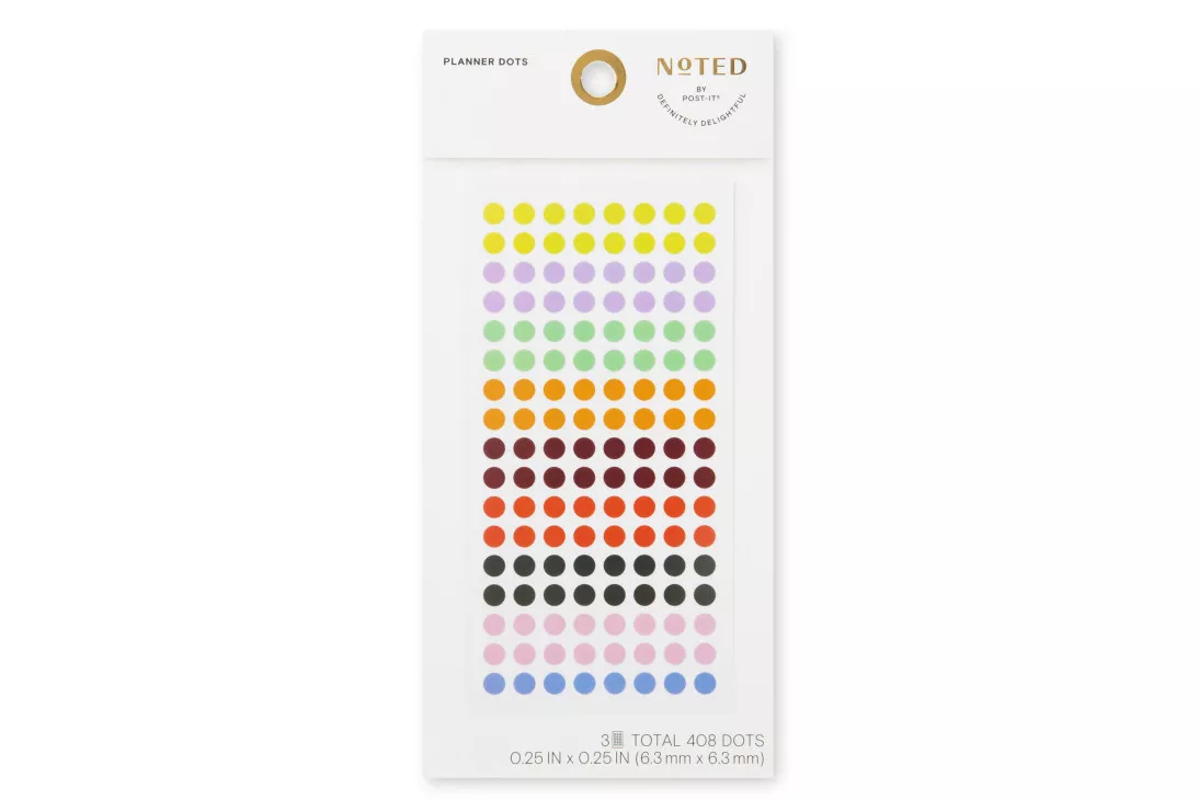Post-it® Planner Dots NTD-PD-MIX, .25 in x .25 in (6.3 mm x 6.3 mm)
