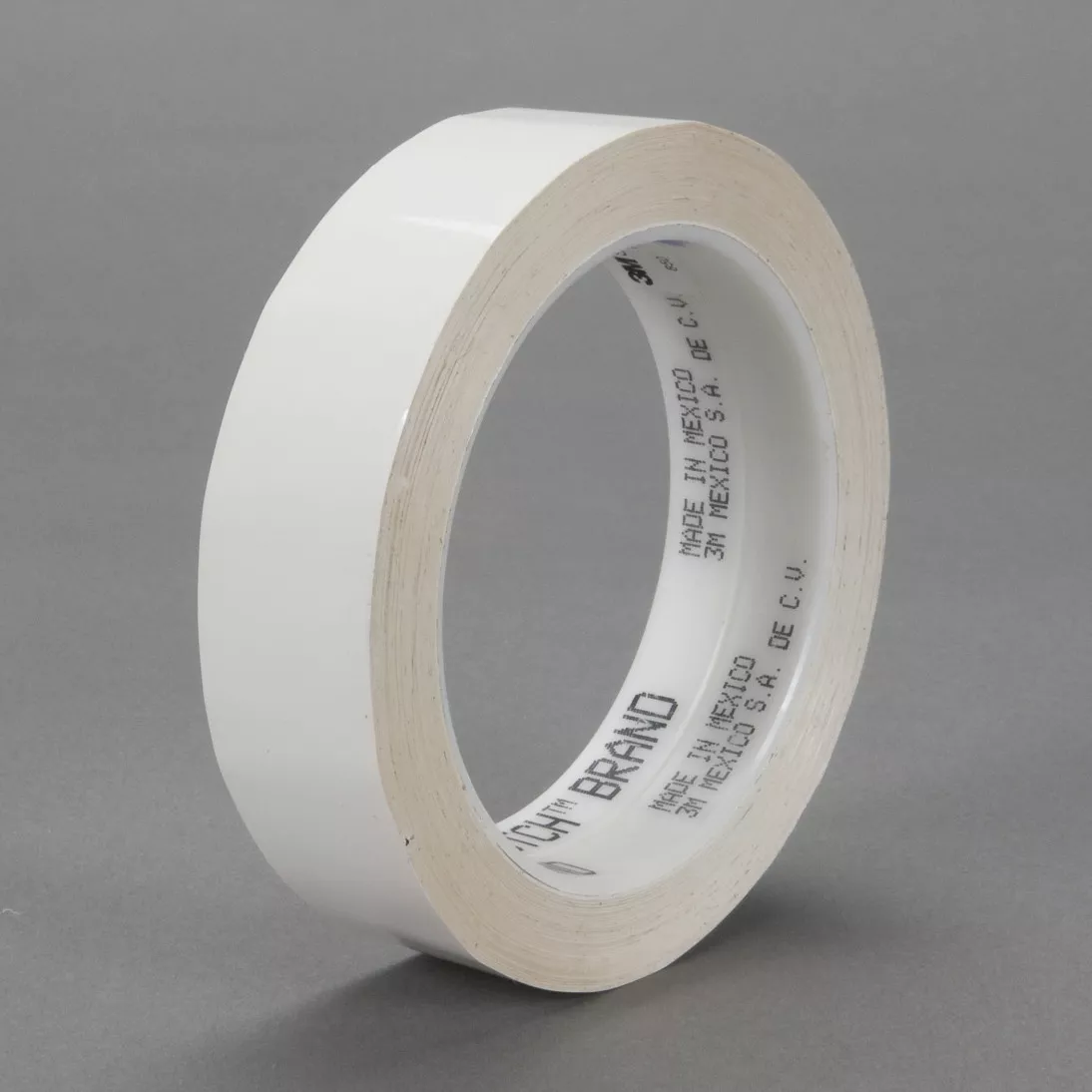 3M™ Polyester Film Tape 850, White, 1 1/2 in x 72 yd, 1.9 mil, 24 rolls per case