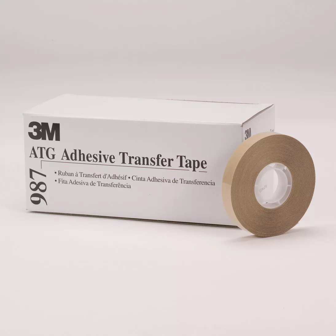 3M™ ATG Adhesive Transfer Tape 987, Clear, 1/4 in x 36 yd, 2.0 mil, 72
rolls per case