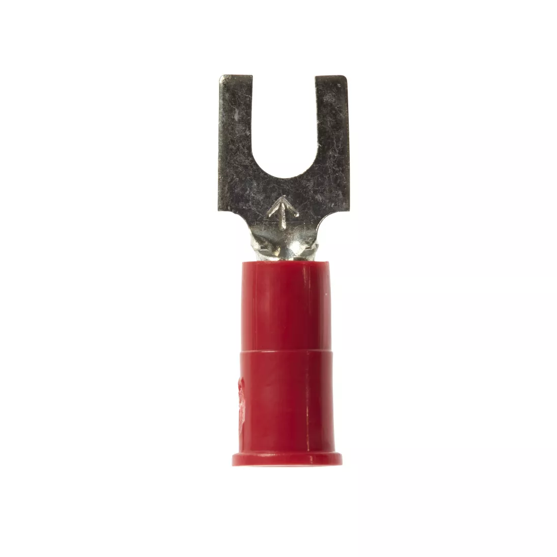 3M™ Highland™ BFV18-8Q Vinyl-Insulated Butted Seam Block Fork Terminal,
8 Stud, 22 - 18 AWG, Red, 25 per bag, 10 Bags/Case