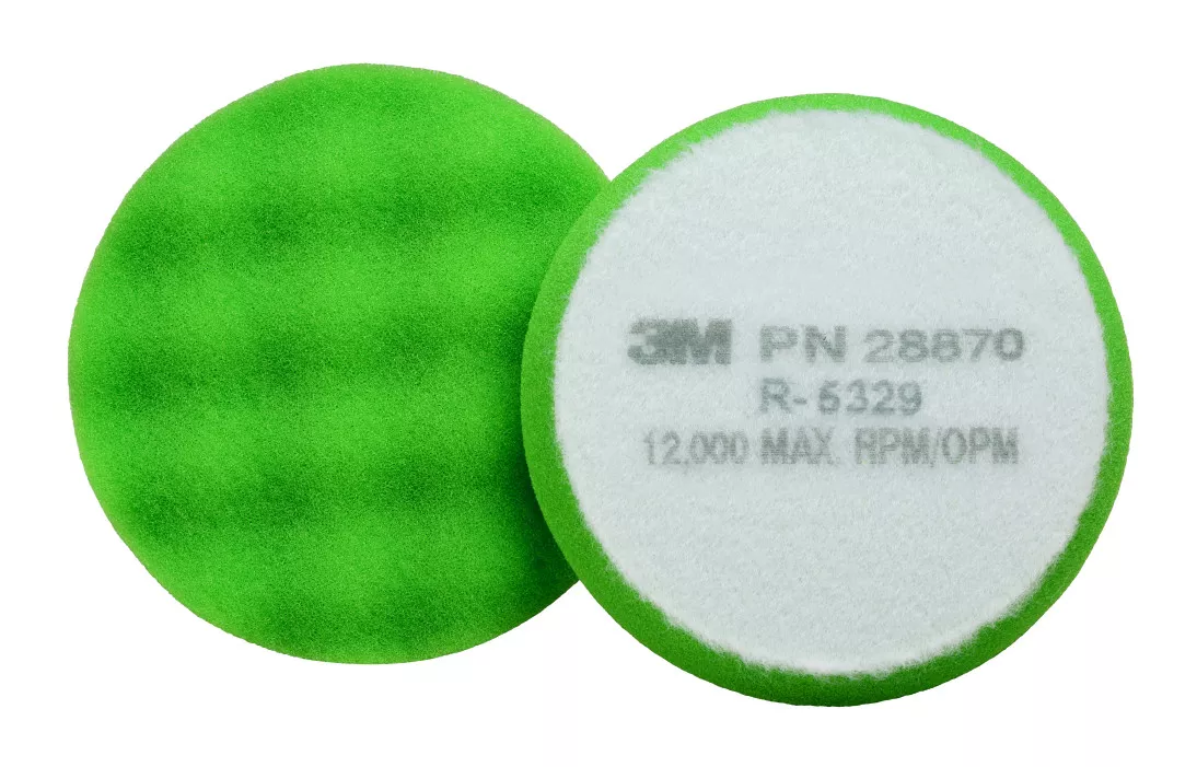 3M™ Finesse-it™ Buffing Pad 28870, 3-3/4 in, Green Foam, 10 per inner,
50 per case