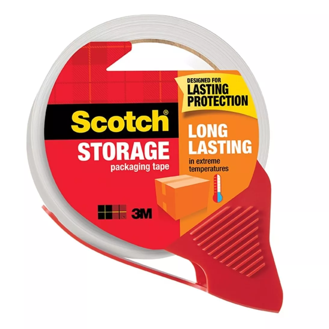 Scotch® Packaging Tape 3650S-RD-OS, 1.88 in x 38.2 yd (48 mm x 35 m), Storage