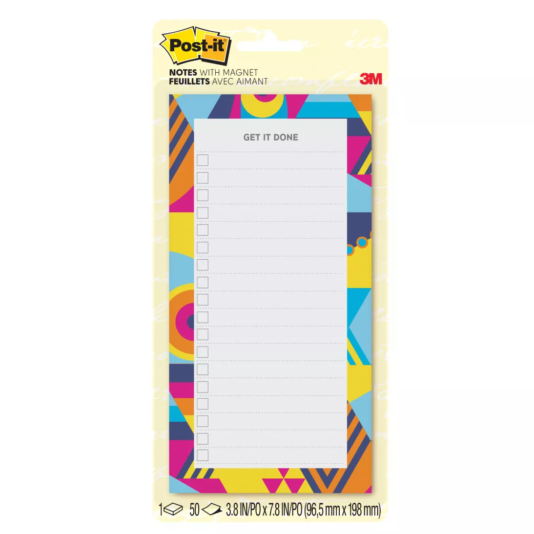 Post-it® Notes BC-LIST-OBRT, 3.8 in x 7.8 in (96.5 mm x 198 mm)