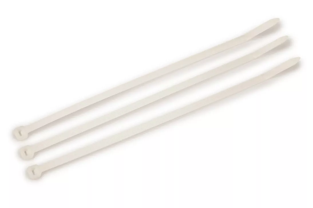 3M™ Standard Cable Tie 06226, Natural, 8 in, 100 per bag, 10 Bags/Case