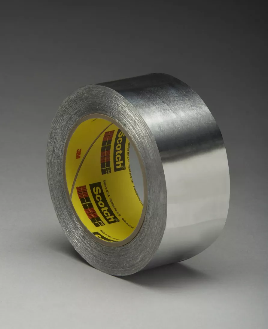 3M™ High Temperature Aluminum Foil Tape 433, Silver, 23 in x 180 yd, 3.6
Mil, 1/Case