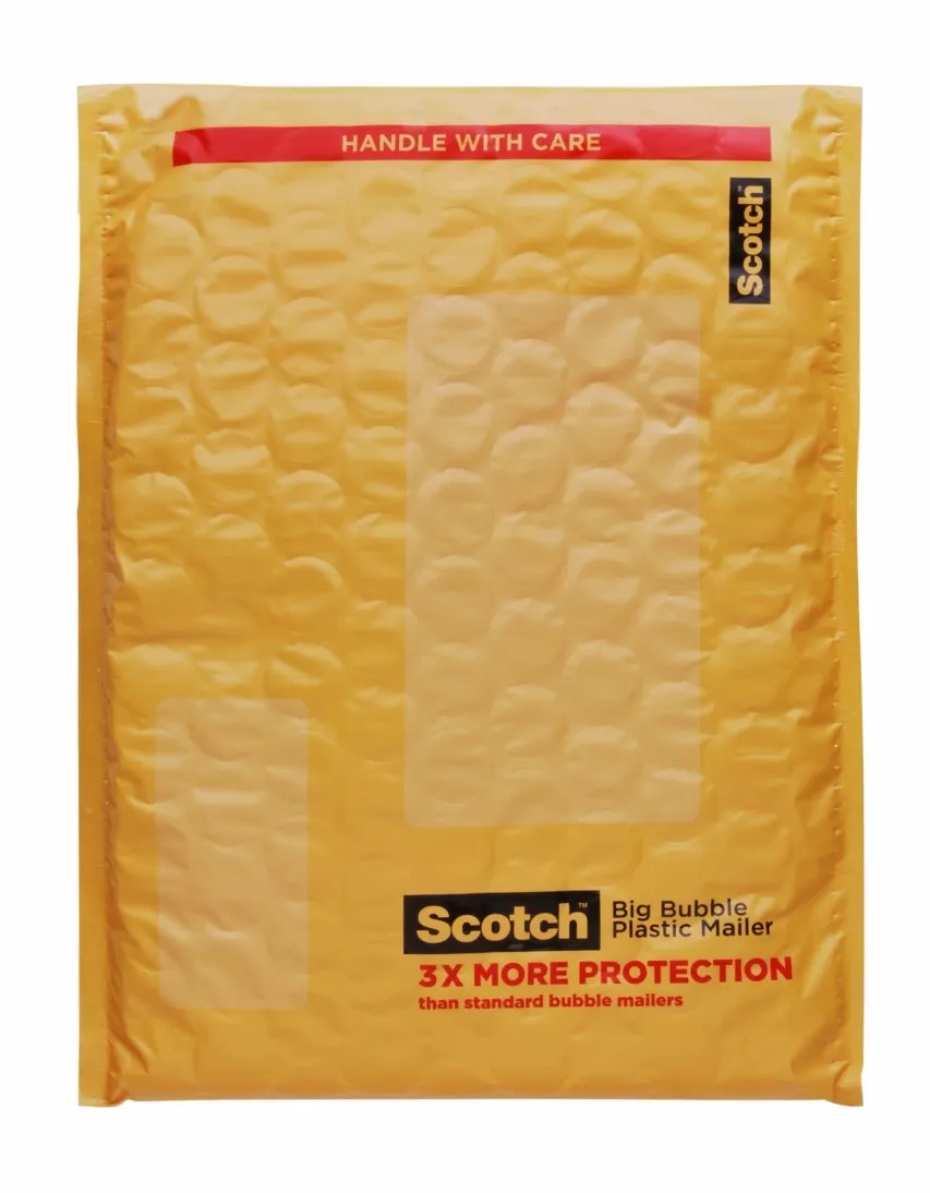 Scotch™ Big Bubble Plastic Mailer BB8915-48, 10.5 in x 15.25 in,
4/Inner, 12 Inners/Case, 48/1