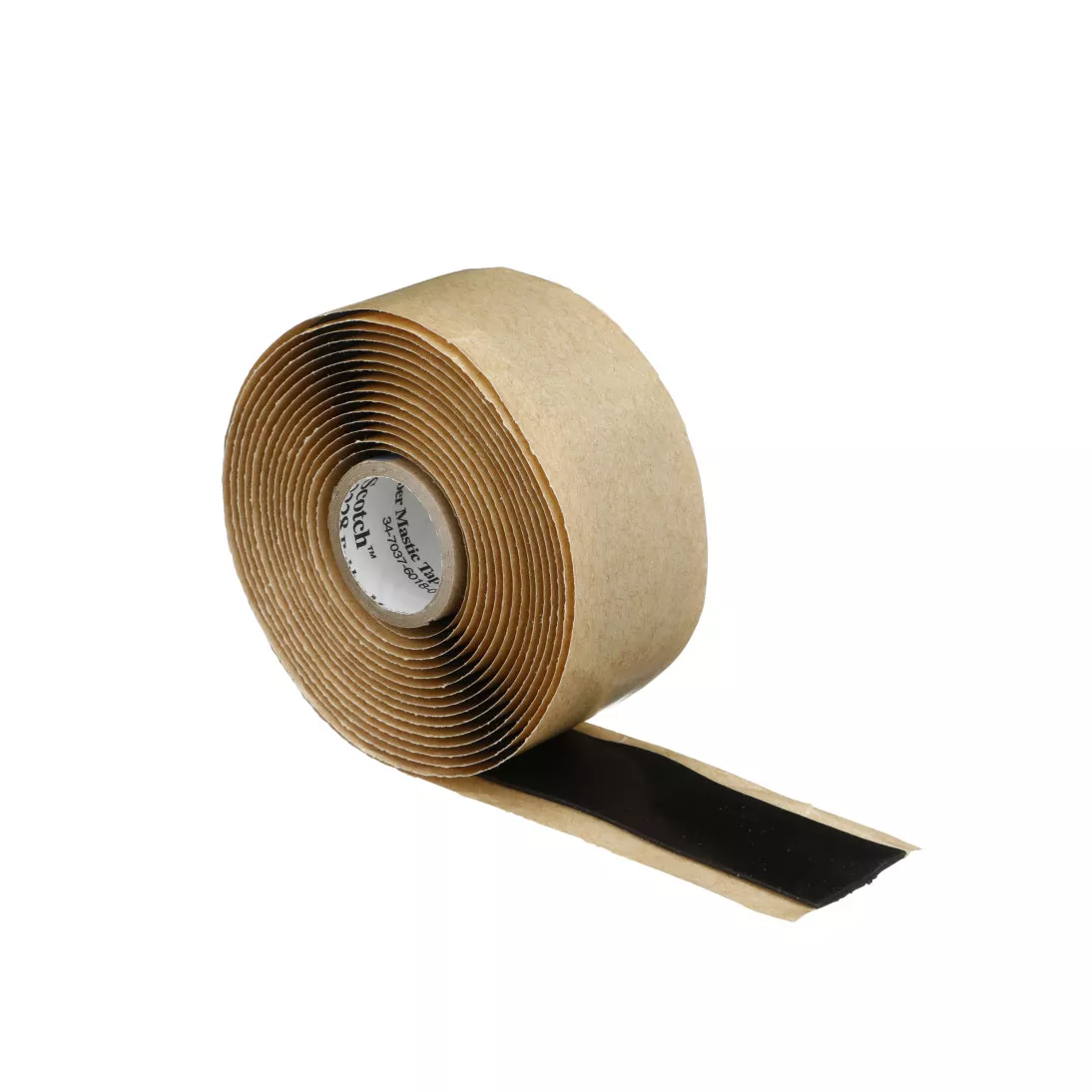 Scotch® Rubber Mastic Tape 2228, 1 in x 10 ft, Black, 1 roll/carton, 12
rolls/Case