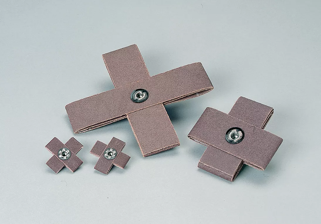 Standard Abrasives™ A/O Cross Pad, 723169, 8PLY 1 x 1 in x 3/8 in, 8-32,
80, 100 per inner, 1000 per case