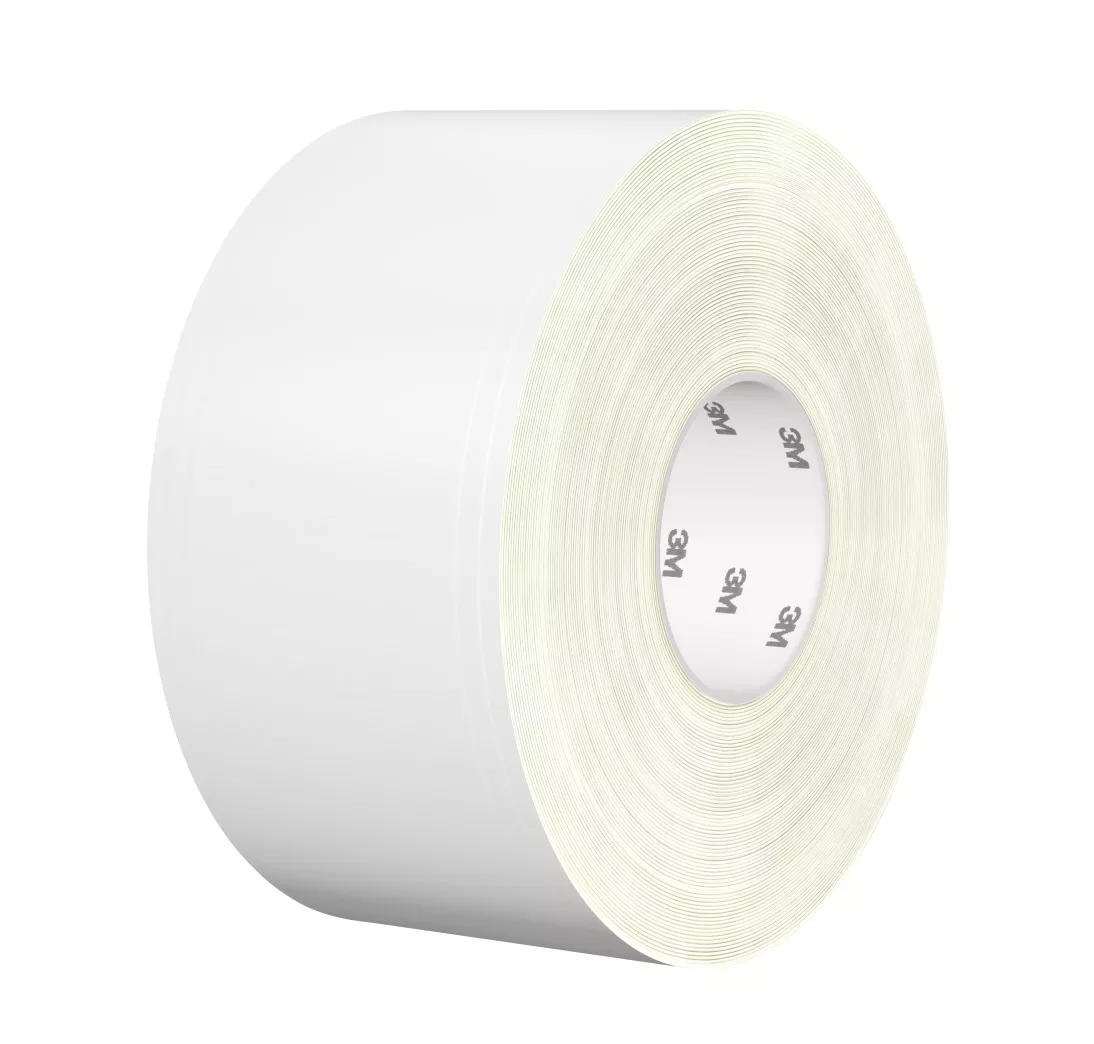 3M™ Durable Floor Marking Tape 971, White, 4 in x 36 yd, 17 mil, 3 Rolls/Case, Individually Wrapped Conveniently Packaged