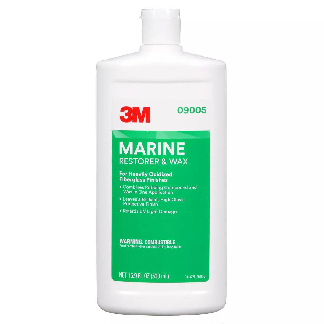 3M™ Marine Restorer and Wax, 09005, 16.9 fl oz, 6 per case