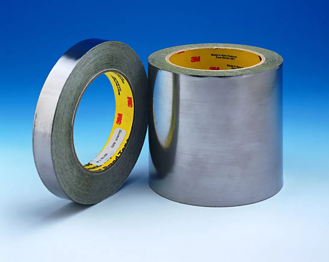 3M™ Lead Foil Tape 420, Dark Silver, 482 mm x 32.9 m, 6.8 mil, 1 Roll/Case