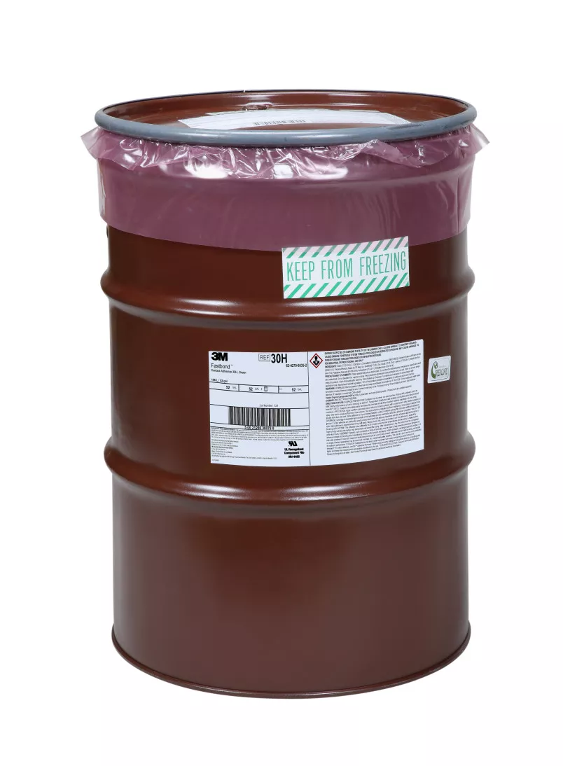 3M™ Fastbond™ Contact Adhesive 30H, Green, 55 Gallon Open Head Drum with
Poly Liner (52 Gallon Net)