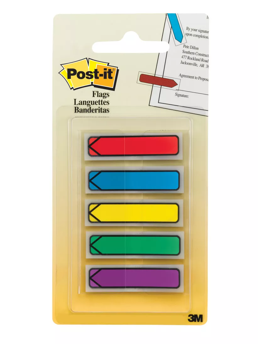 Post-it® Flags 684-ARR1, .47 in. x 1.7 in. Assorted Brights 20 each 100
TTL Flags