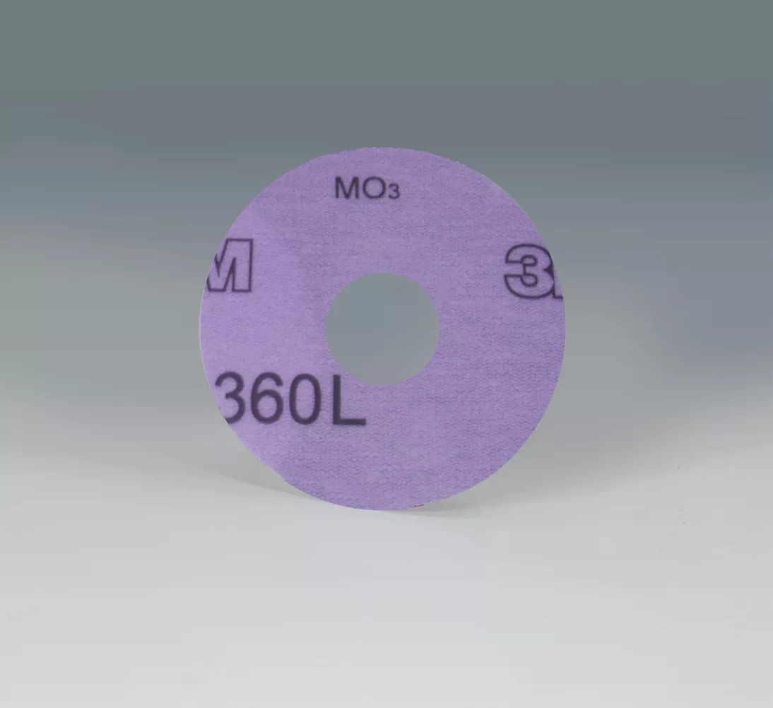 3M™ Hookit™ Film Disc 360L, 3 in x 7/8 in P400, 100 per inner 1000 per
case