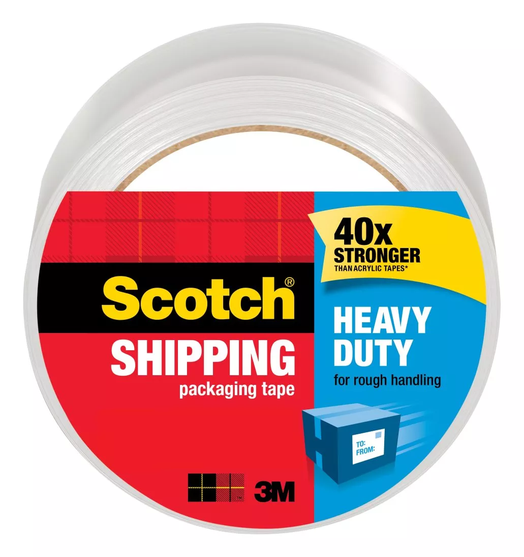 Scotch® Heavy Duty Shipping Packaging Tape 3850S-LR3, 1.88 in x 38.2 yd (48 mm x 35 m)