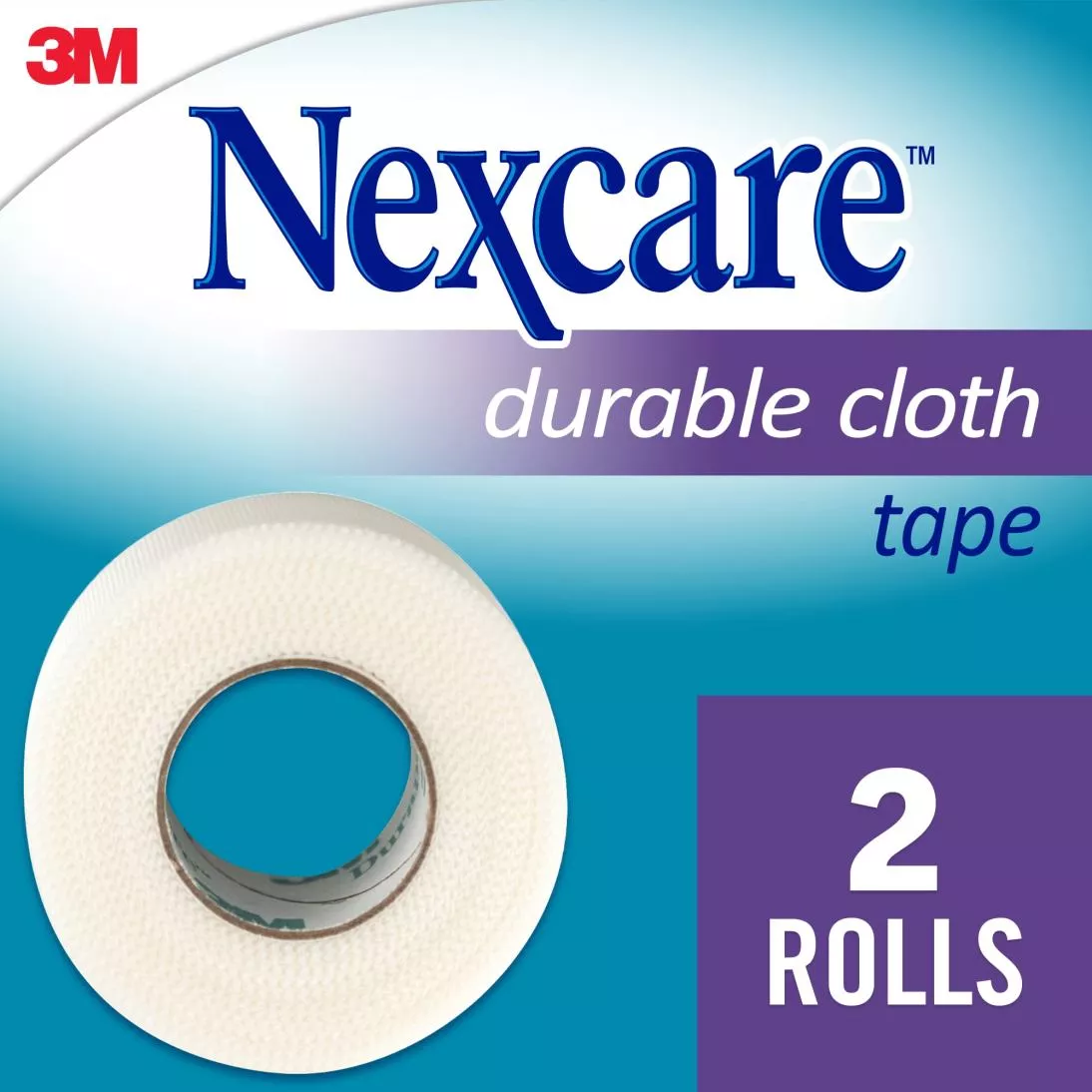 Nexcare™ Durable Cloth First Aid Tape 791-2PK, 1 in x 360 in