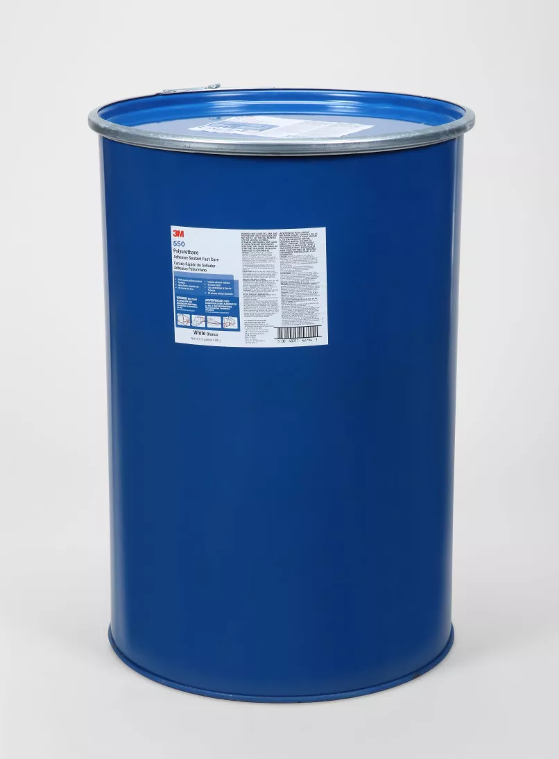 3M™ Polyurethane Adhesive Sealant 550FC Fast Cure, White, 55 Gallon Open
Head Drum (50 Gallon Net)
