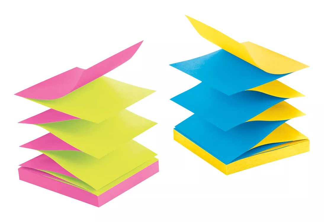 Post-it® Super Sticky Pop-up Notes R330-SSAU-ALT, 3 in x 3 in (76 mm x
76 mm), in Rio de Janeiro colors