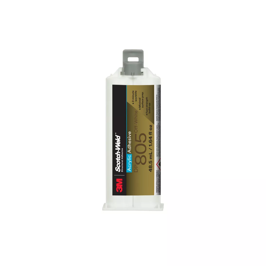 3M™ Scotch-Weld™ Acrylic Adhesive DP805, Off-White, 48.5 mL Duo-Pak,
12/case