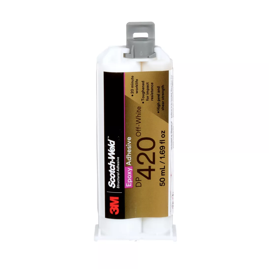 3M™ Scotch-Weld™ Epoxy Adhesive DP420, Off-White, 50 mL Duo-Pak, 12/case