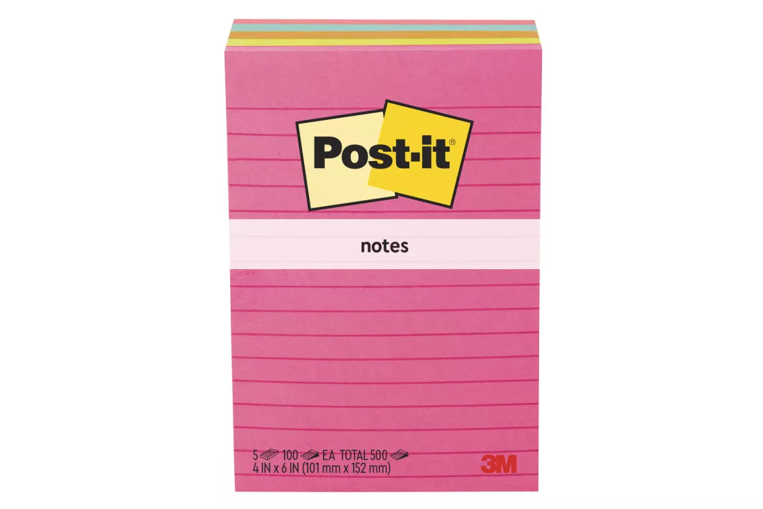 Post-it® Notes, 660-5ANT, 4 in x 6 in (101 mm x 152 mm)