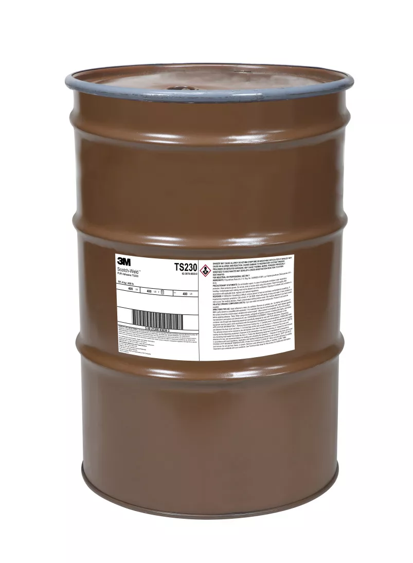 3M™ Scotch-Weld™ PUR Adhesive TS230, Off-White, 55 Gallon Drum (400 lb)