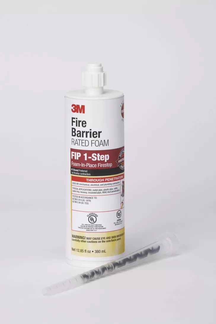3M™ Fire Barrier Rated Foam FIP 1-Step, Maroon, 12.85 fl oz Cartridge,
6/case