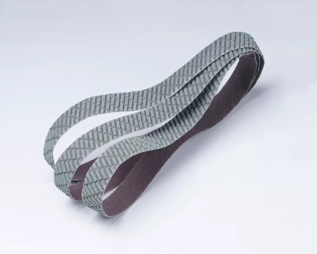 3M™ Trizact™ Cloth Belt 327DC, A160 X-weight, 1-1/4 in x 132 in,
Film-lok, Scallop B, 50 ea/Case