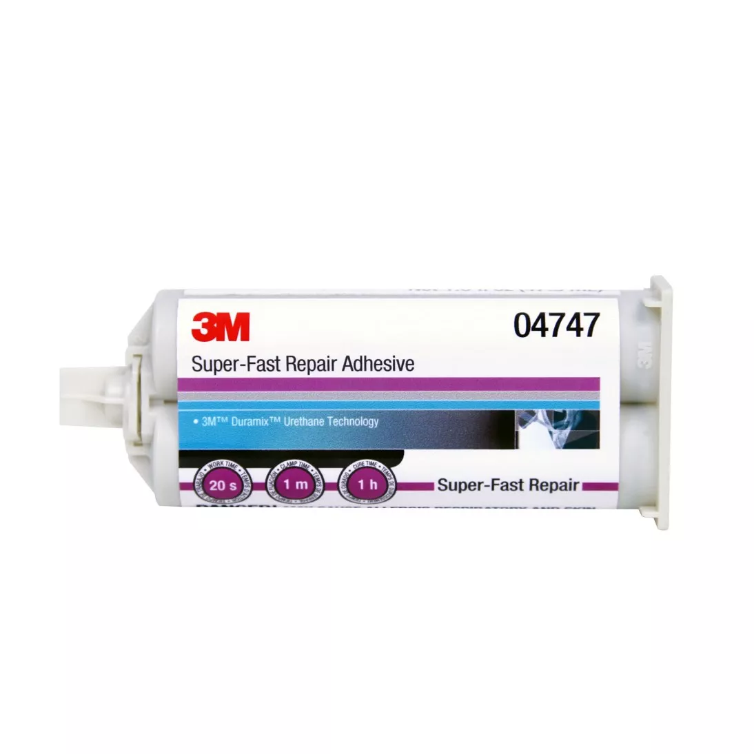3M™ Super-Fast Repair Adhesive, 04747, Amber, 47.3 mL Cartridge, 6 per
case