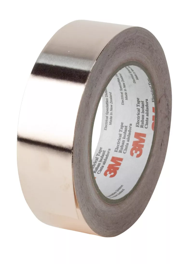 3M™ EMI Copper Foil Shielding Tape 1194, 1/4 in x 36 yd (6,35 mm x 33
m), 36 per case