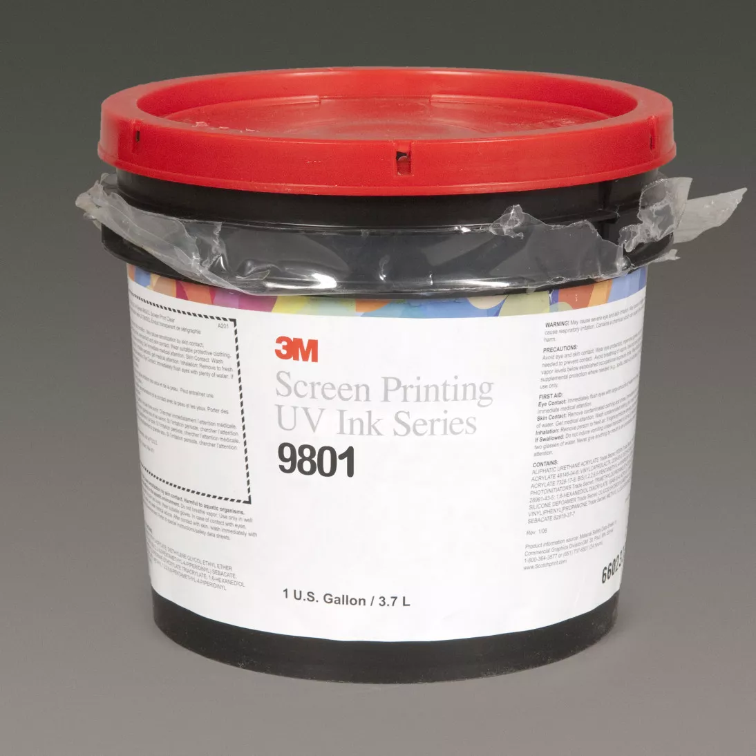 3M™ Screen Printing UV Ink 9801 Thinner, 1 Gallon Container