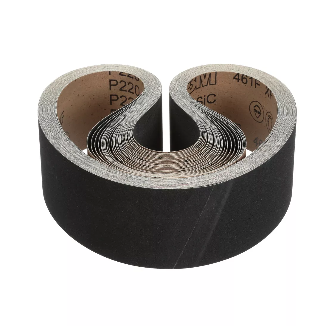 3M™ Cloth Belt 461F, P400 XF-weight, 4 in x 156 in, Sine-lok 45° Angle,
Precision Roll Grinding, 50 ea/Case