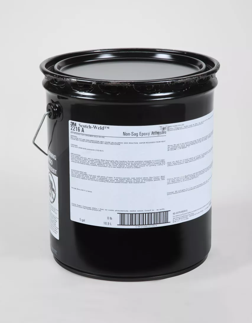 3M™ Scotch-Weld™ Epoxy Adhesive 2216NS, Tan, Part A, 5 Gallon Drum
(Pail)