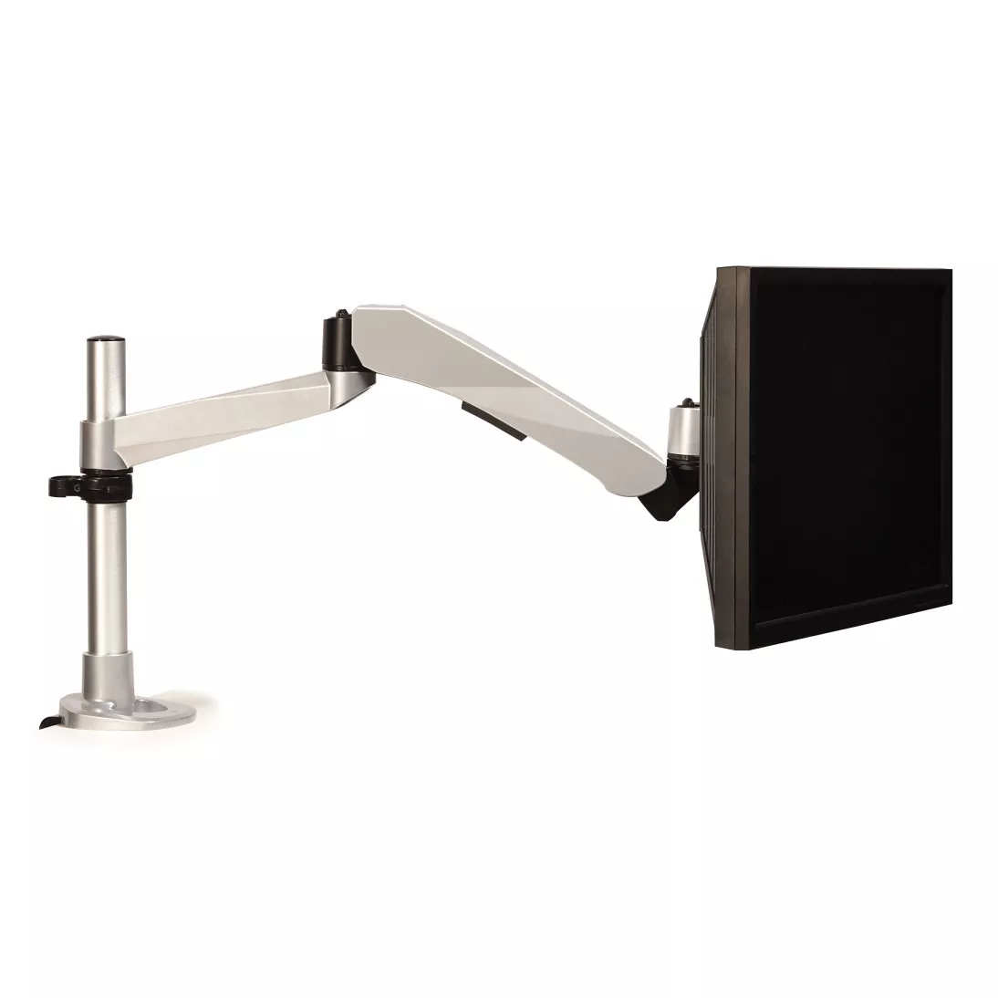 3M™ Easy Adjust Desk Mount Single Monitor Arm, Silver, MA245S