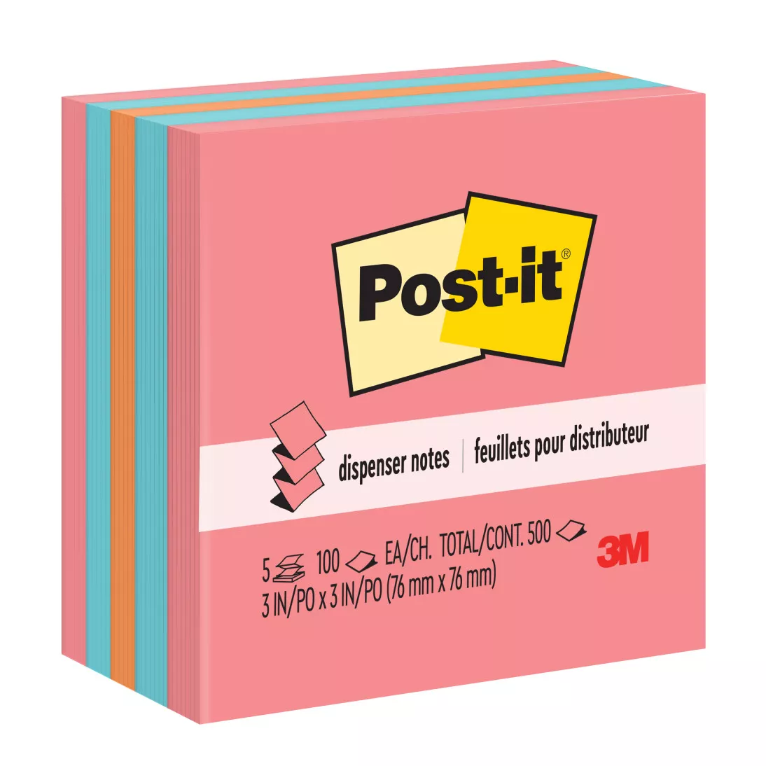 Post-it® Pop-up Notes 3301-5AN, 3 in x 3 in