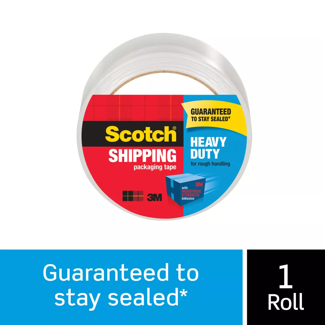 Scotch® Heavy Duty Shipping Packaging Tape 3850, 1.88 in x 54.6 yd. (48
mm x 50 m), 1/Pack