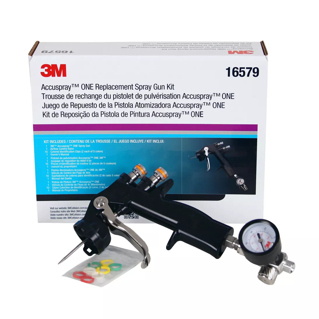 3M™ Accuspray™ ONE Replacement Spray Gun, 16579, 4 per case