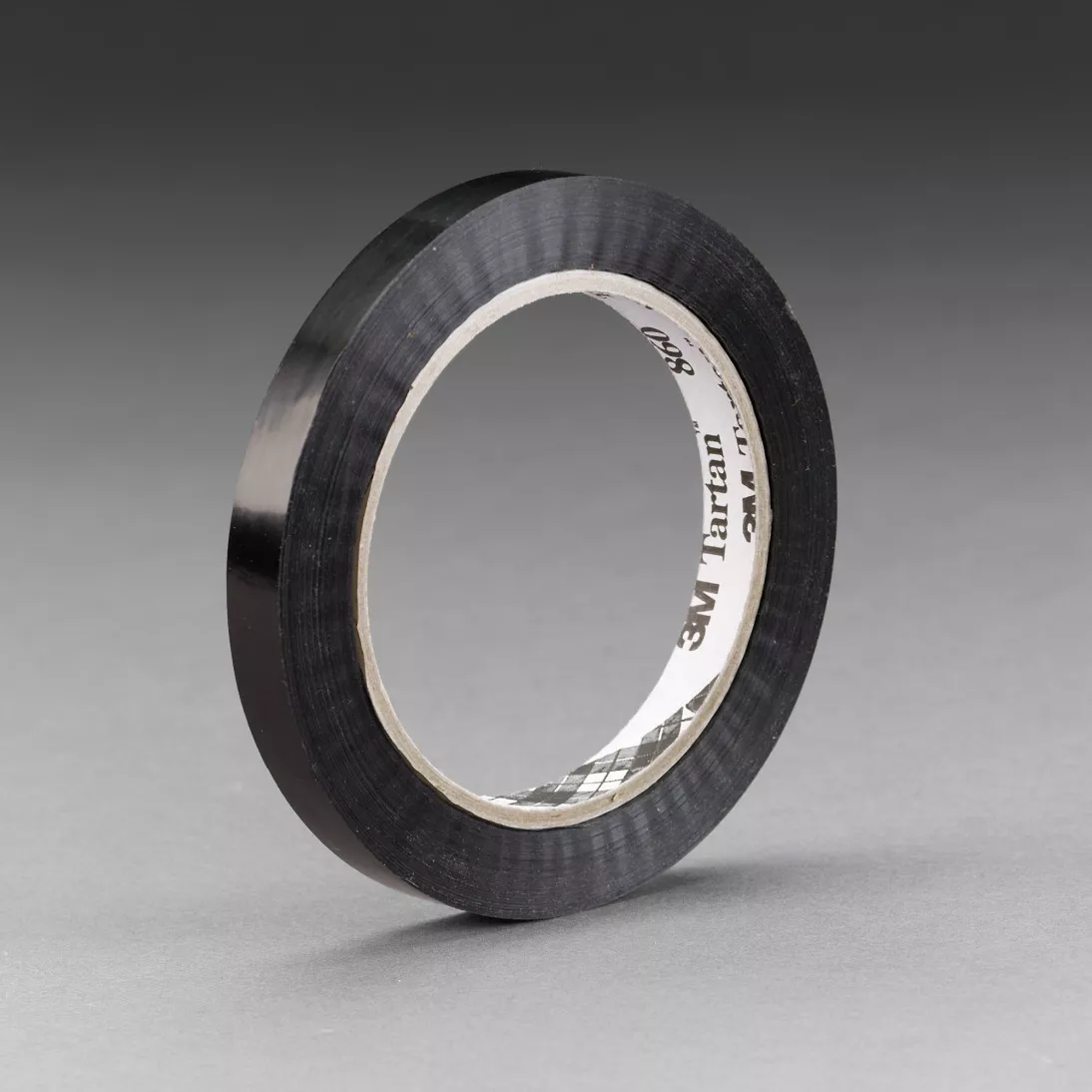 Tartan™ Strapping Tape 860, Black, 12 mm x 110 m, 2.8 mil, 144 rolls per
case